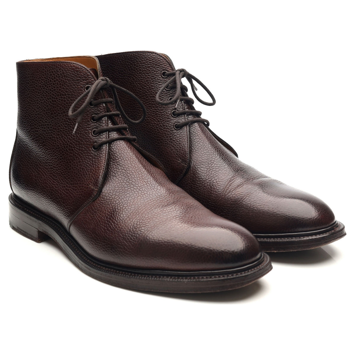 &#39;Orkney&#39; Dark Brown Leather Chukka Boots UK 9.5 C