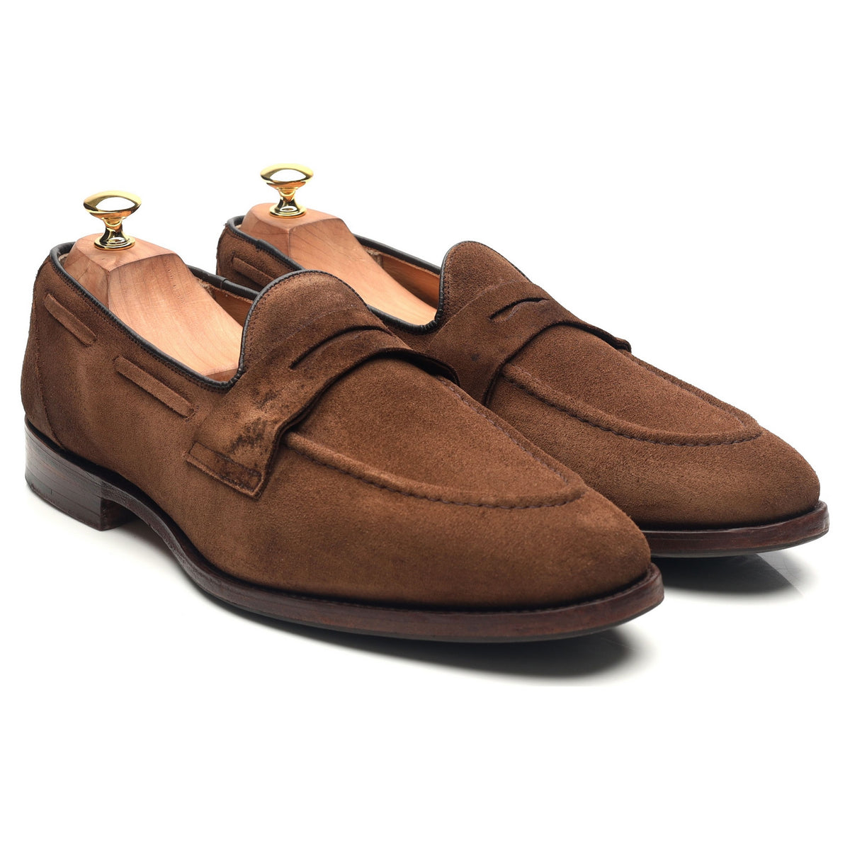 &#39;Widnes&#39; Brown Suede Loafers UK 10 G