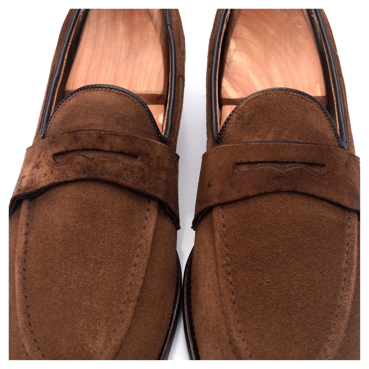 &#39;Widnes&#39; Brown Suede Loafers UK 10 G