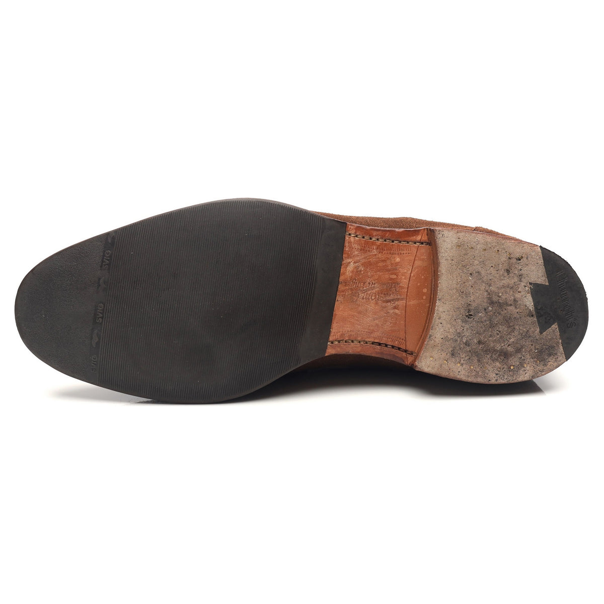 &#39;Widnes&#39; Brown Suede Loafers UK 10 G
