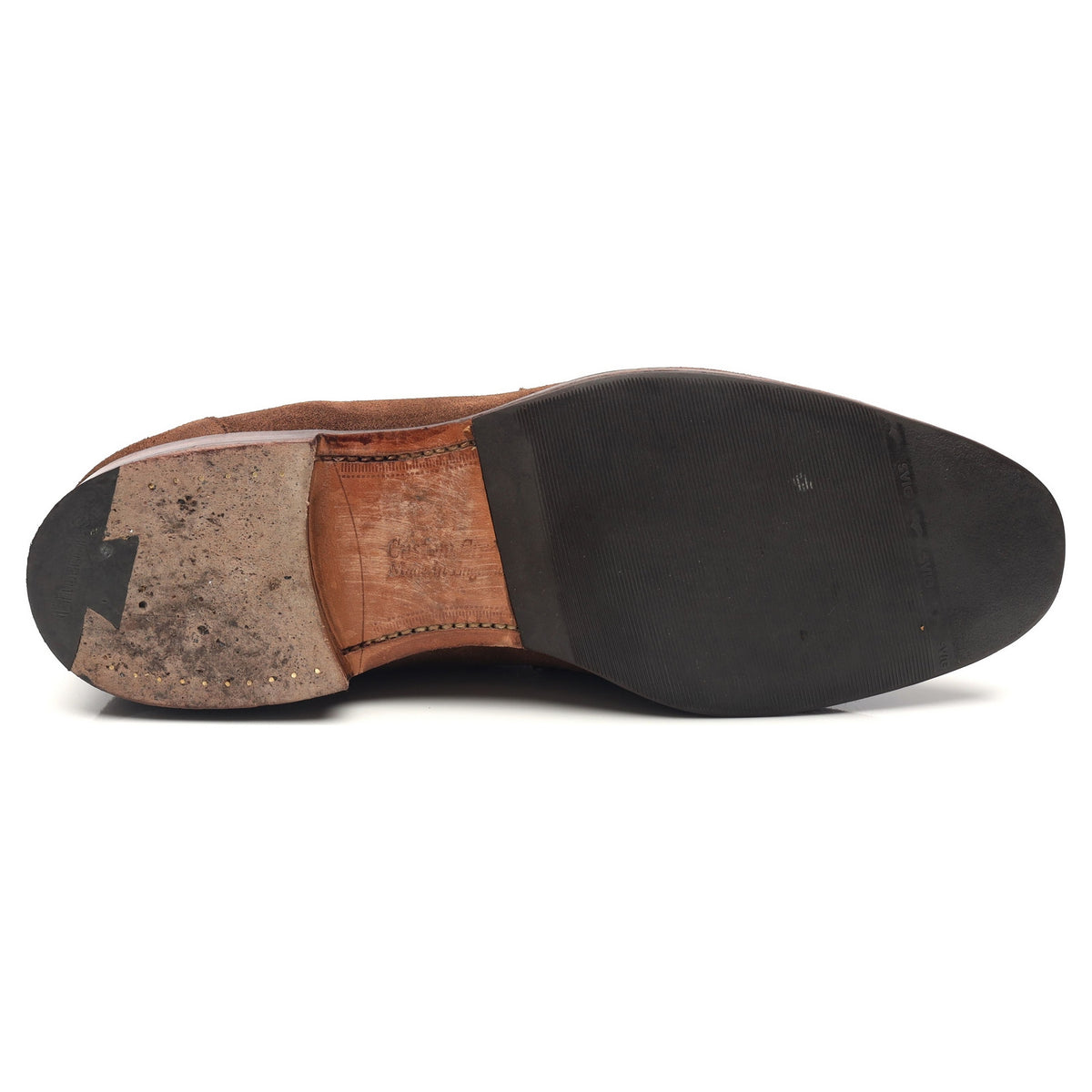 &#39;Widnes&#39; Brown Suede Loafers UK 10 G