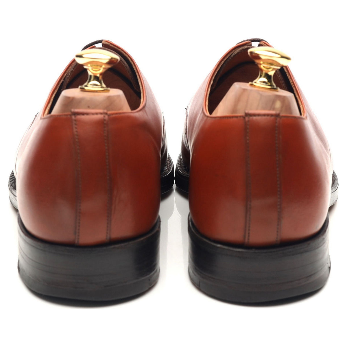 Vintage Tan Brown Leather Derby UK 10 EX