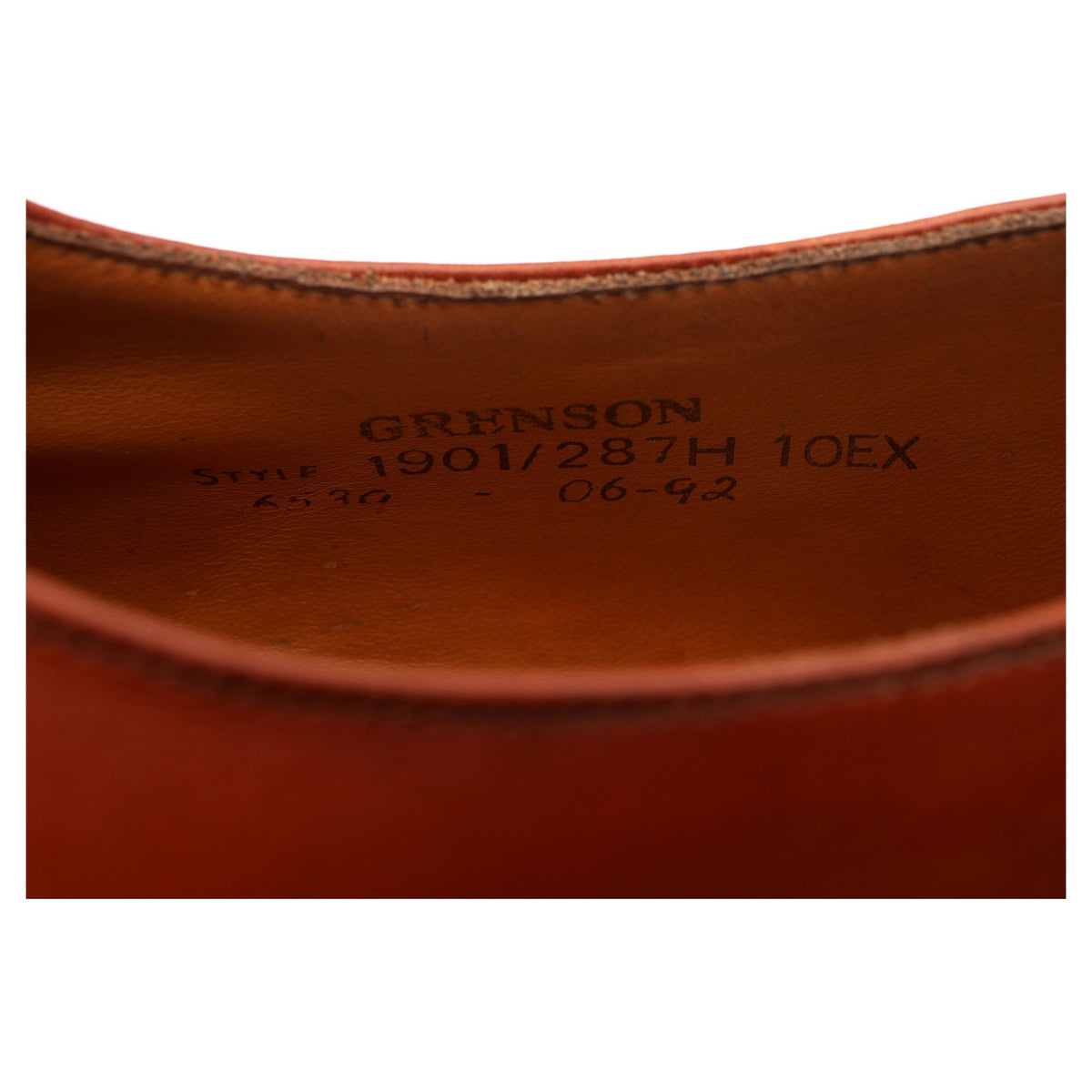 Vintage Tan Brown Leather Derby UK 10 EX