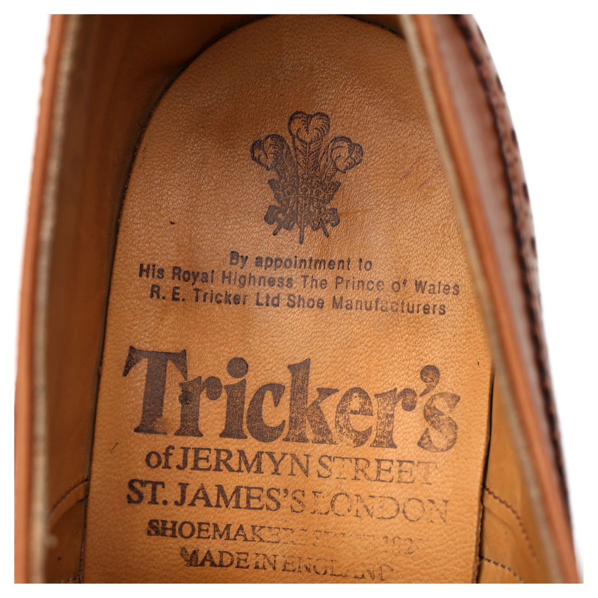 Vintage Tan Brown Leather Brogues UK 7.5