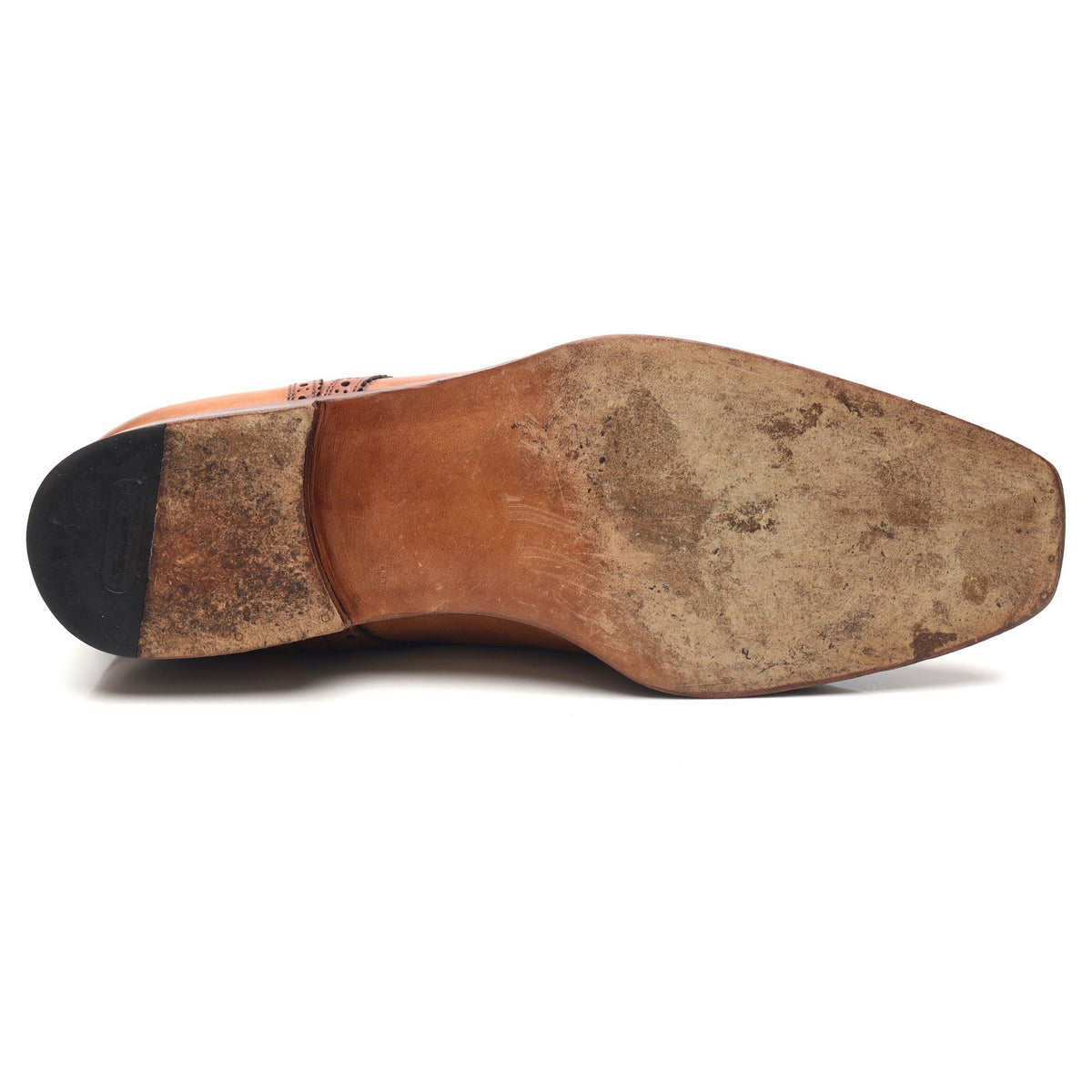 &#39;Malaga&#39; Brown Leather Derby Brogues UK 10 F