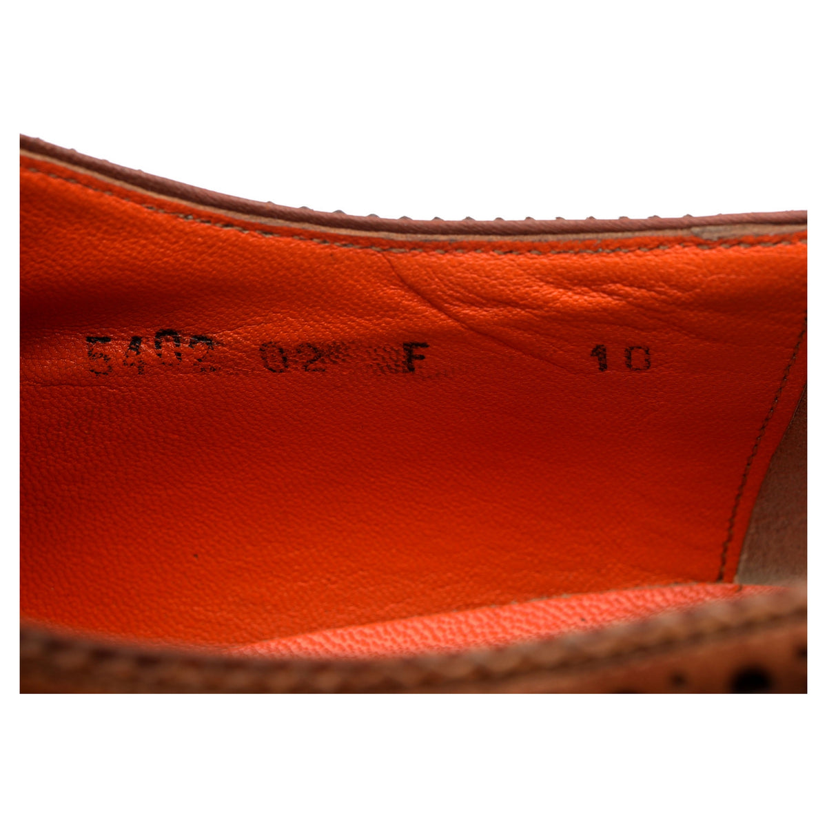 &#39;Malaga&#39; Brown Leather Derby Brogues UK 10 F