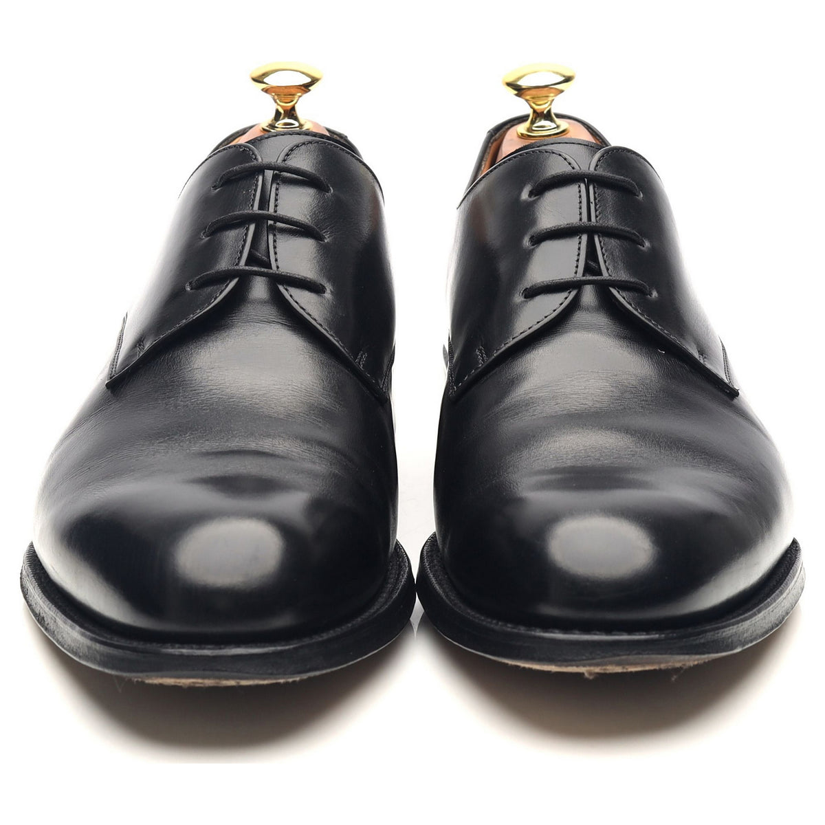 &#39;Oslo&#39; Black Leather Derby UK 8 G