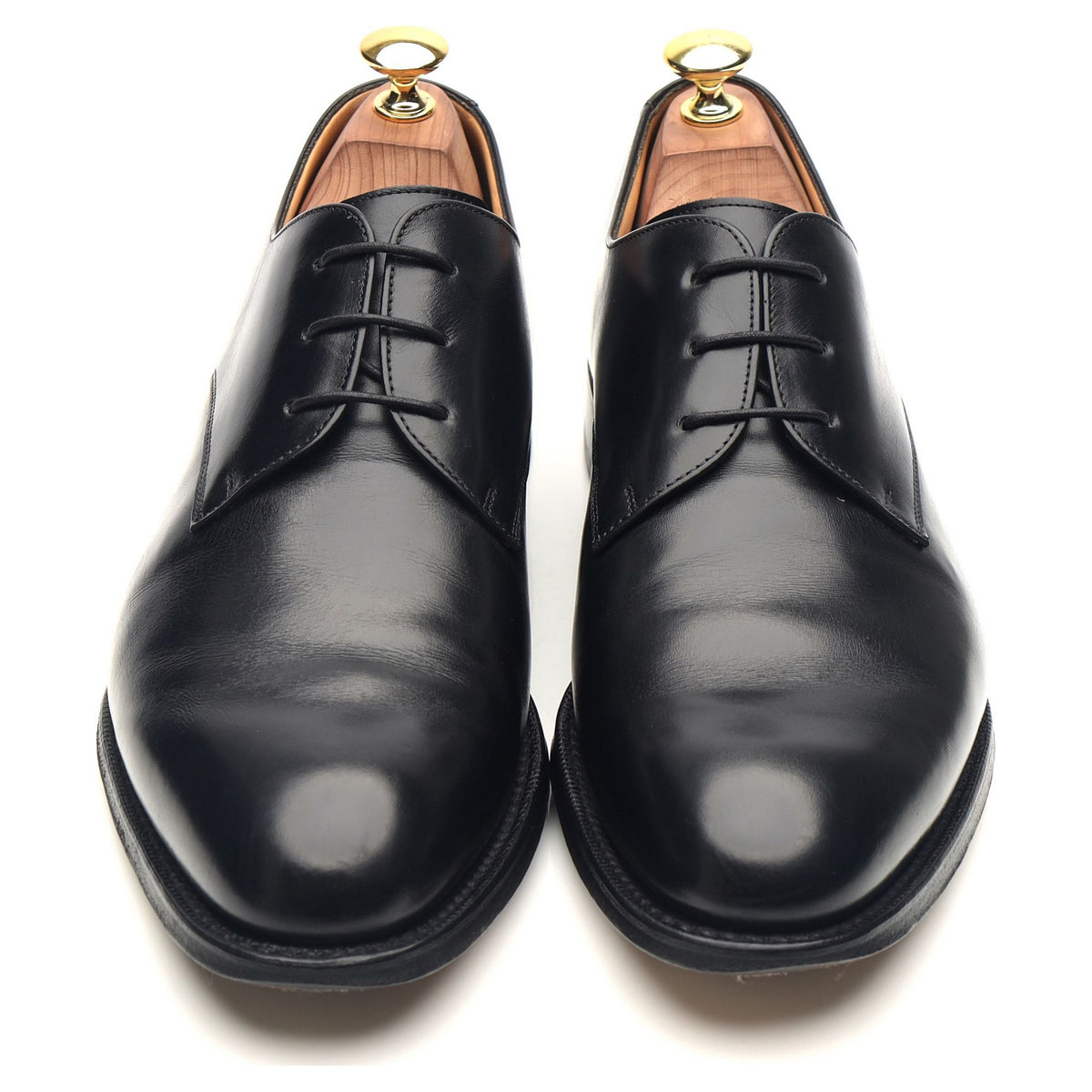 &#39;Oslo&#39; Black Leather Derby UK 8 G