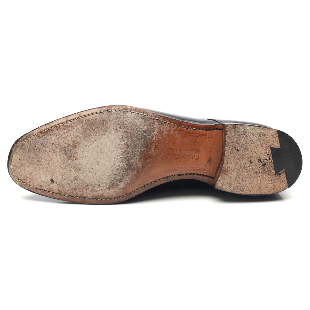 &#39;Oslo&#39; Black Leather Derby UK 8 G