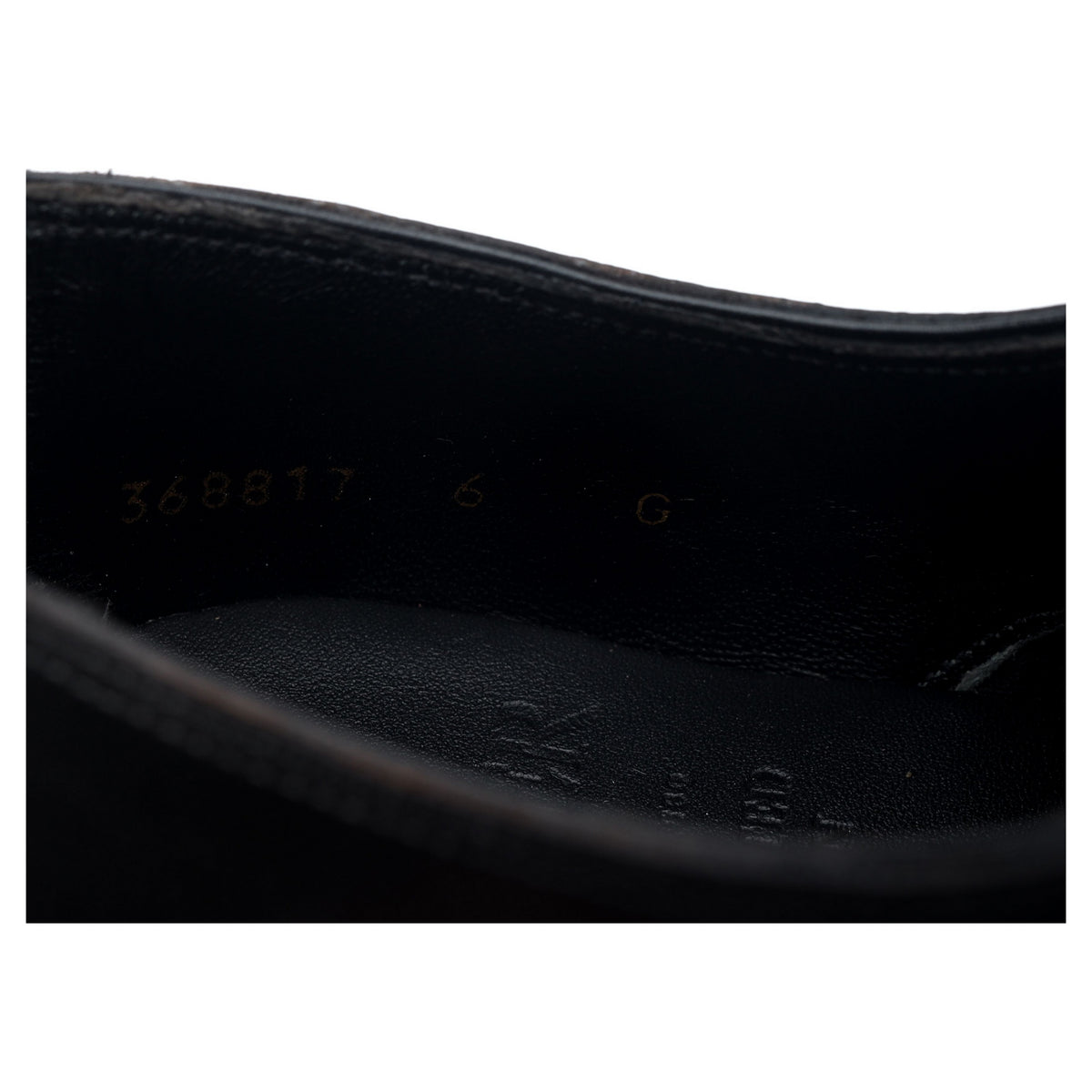 &#39;Newhaven&#39; Black Leather Derby UK 6 G