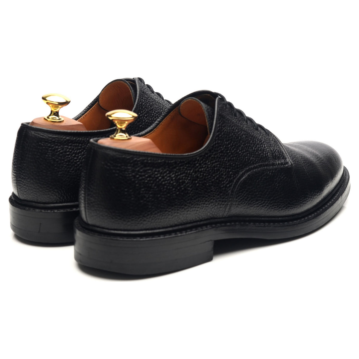 &#39;Grasmere&#39; Black Leather Derby UK 8.5 E