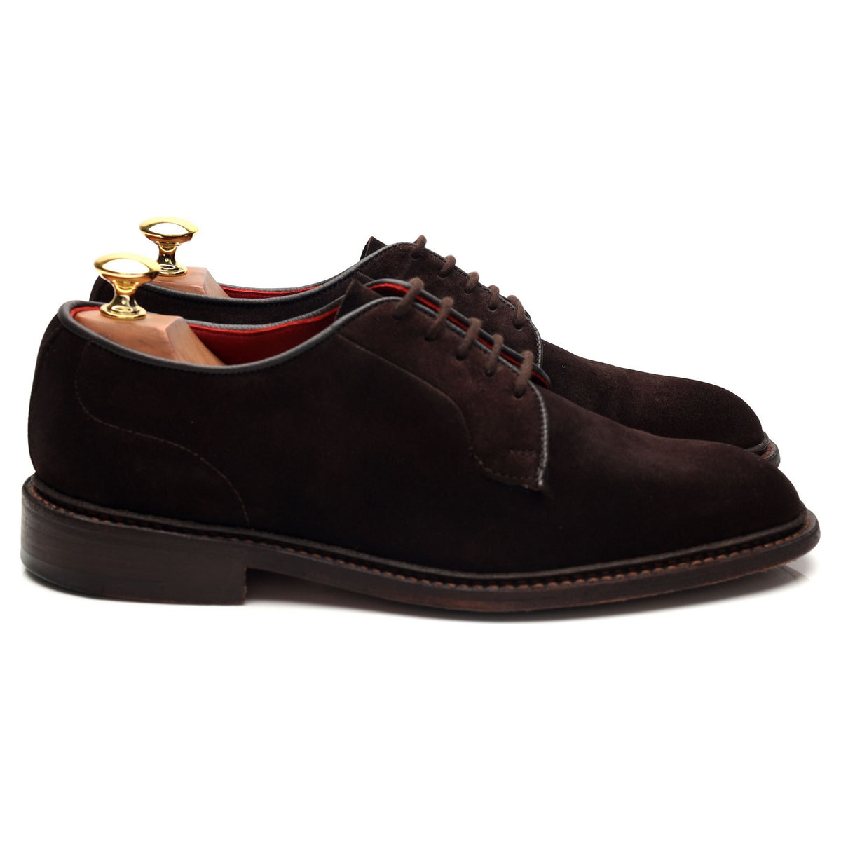 'Robert' Dark Brown Suede Derby UK 6.5