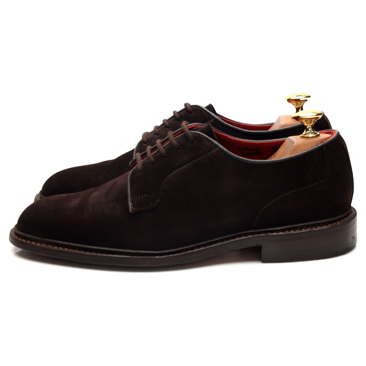 'Robert' Dark Brown Suede Derby UK 6.5