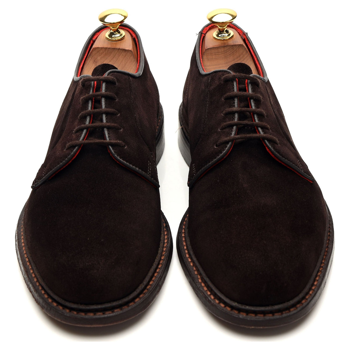 'Robert' Dark Brown Suede Derby UK 6.5
