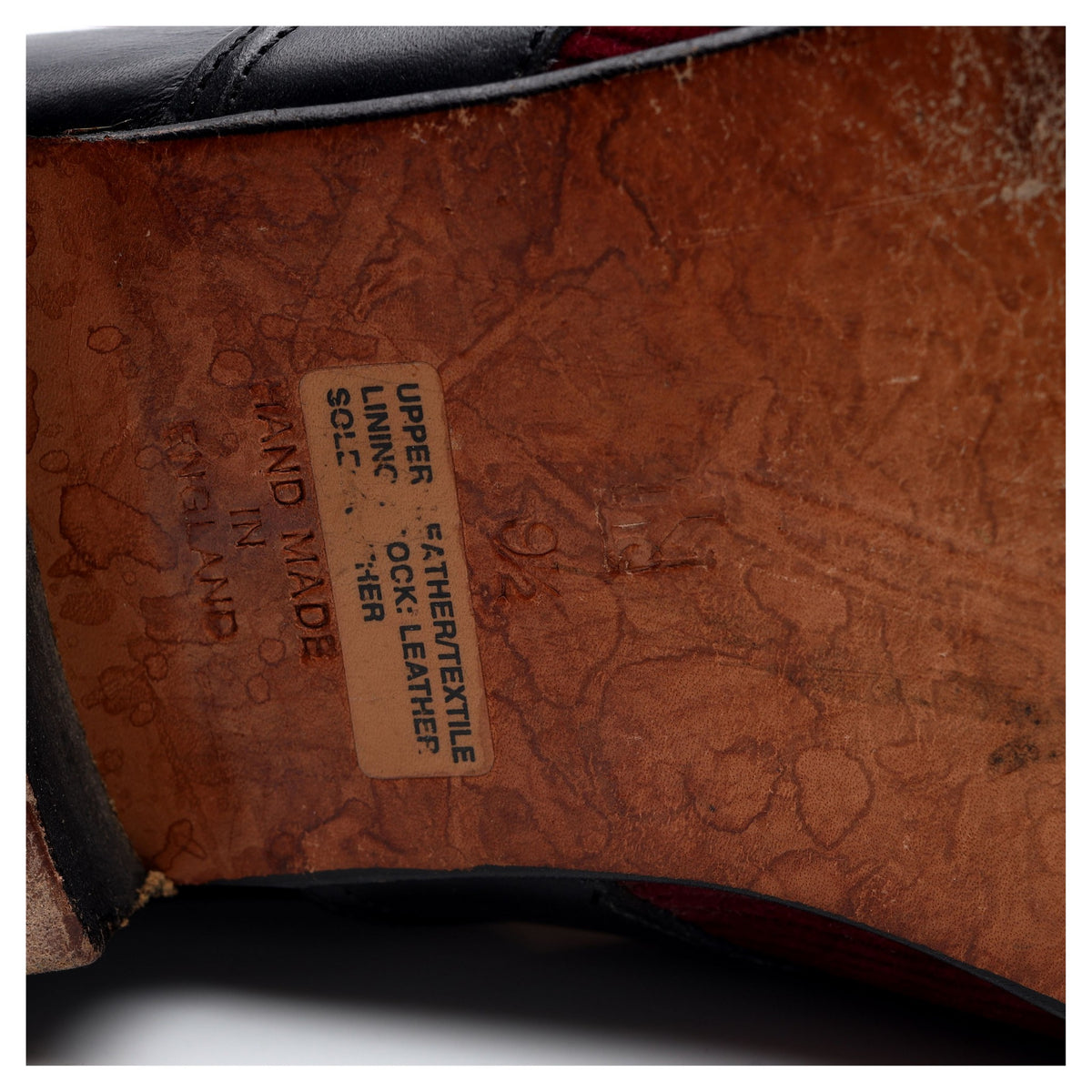 'Eton' Burgundy Leather Cord Slippers UK 9.5