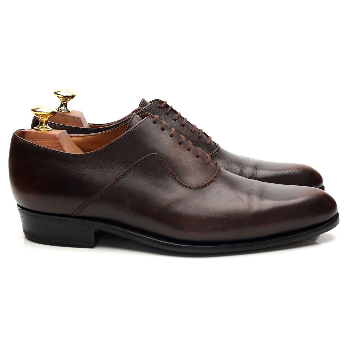 '7 Eyelets' Brown Leather Oxford 7 D UK 7.5