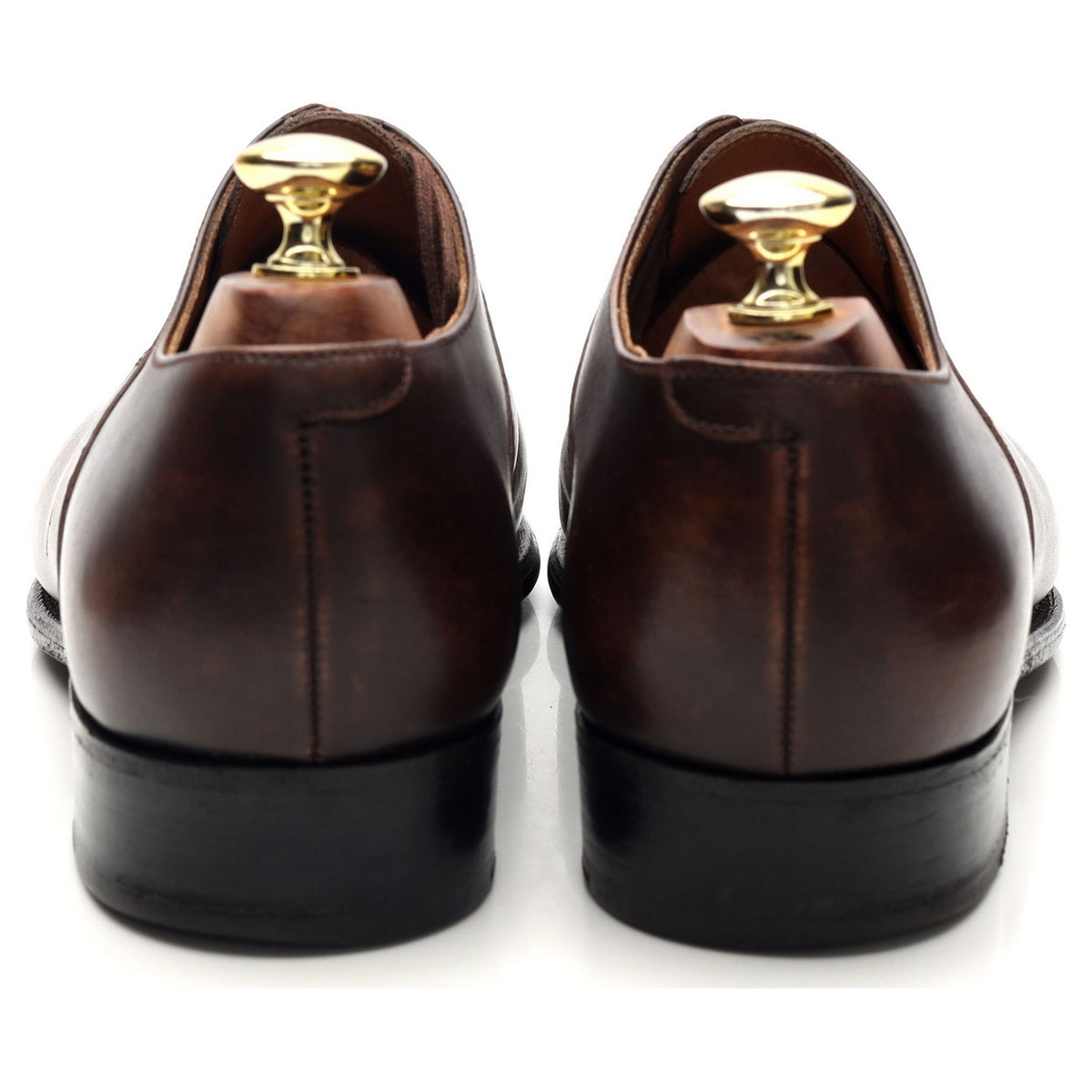 '7 Eyelets' Brown Leather Oxford 7 D UK 7.5