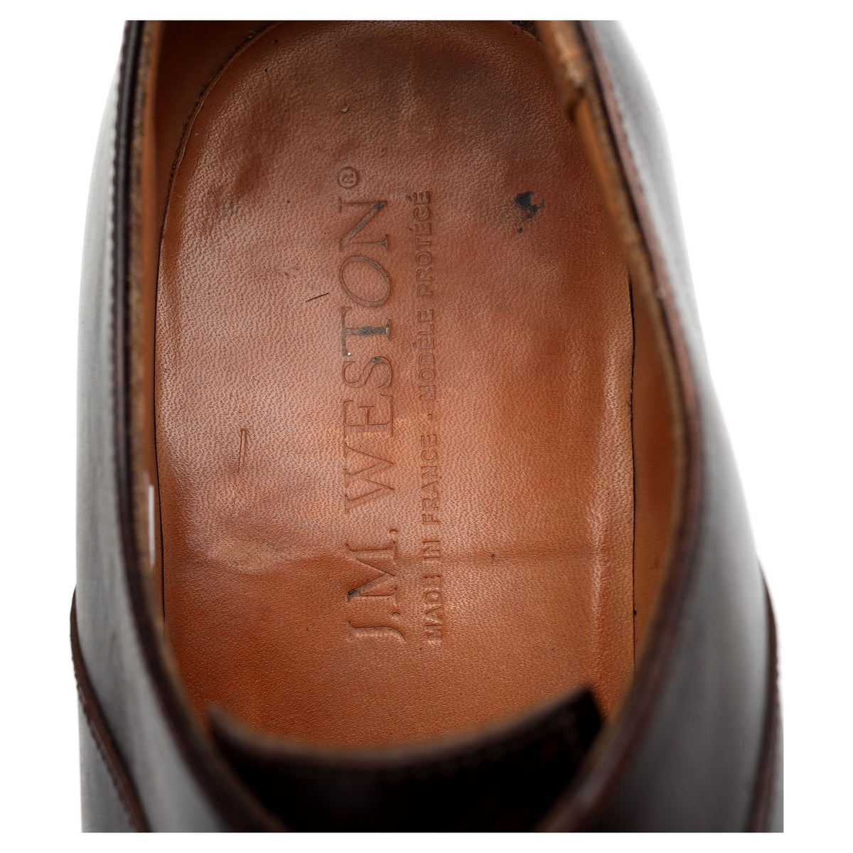 '7 Eyelets' Brown Leather Oxford 7 D UK 7.5