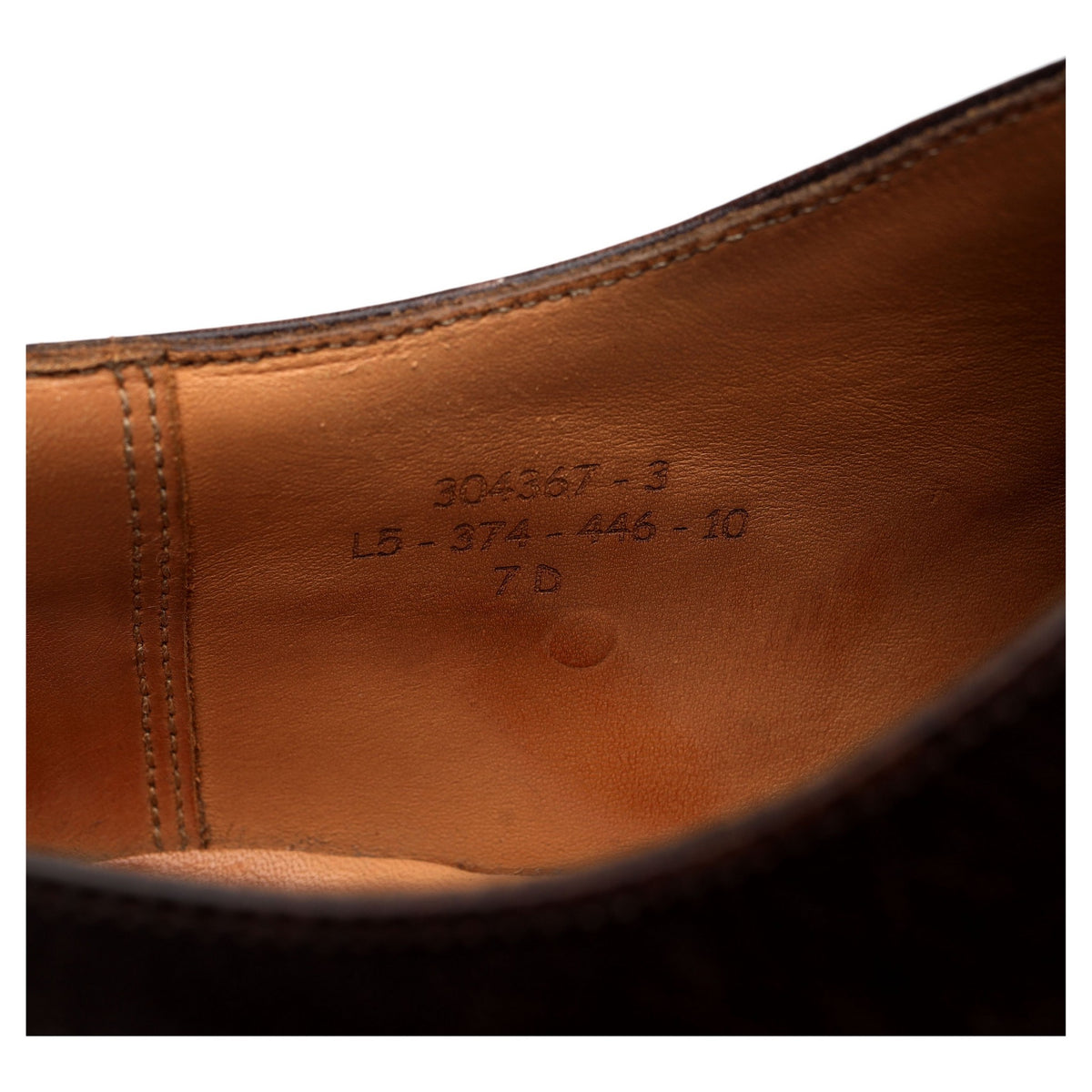 '7 Eyelets' Brown Leather Oxford 7 D UK 7.5