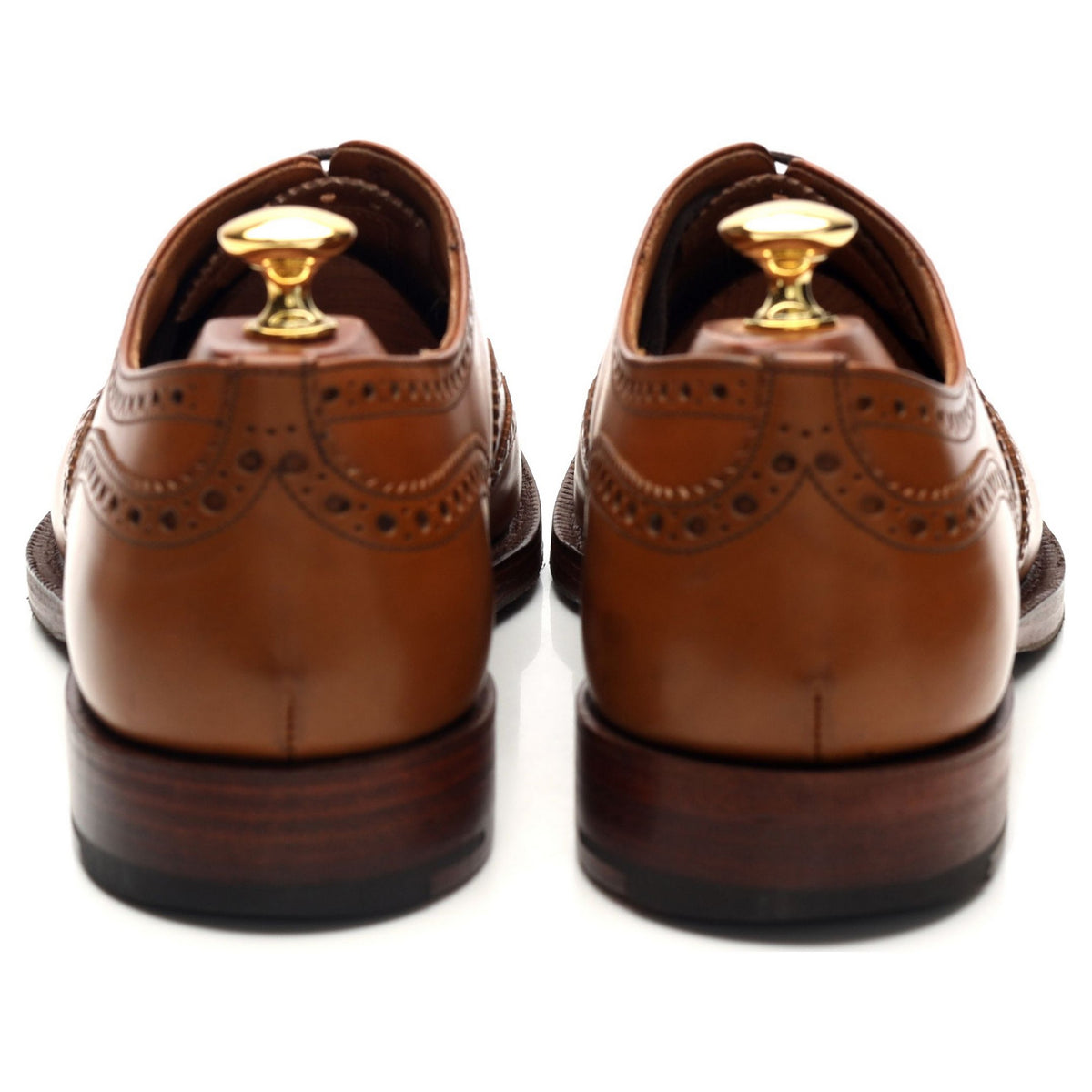 'Attleborough' Tan Brown Leather Oxford Brogues UK 9 G