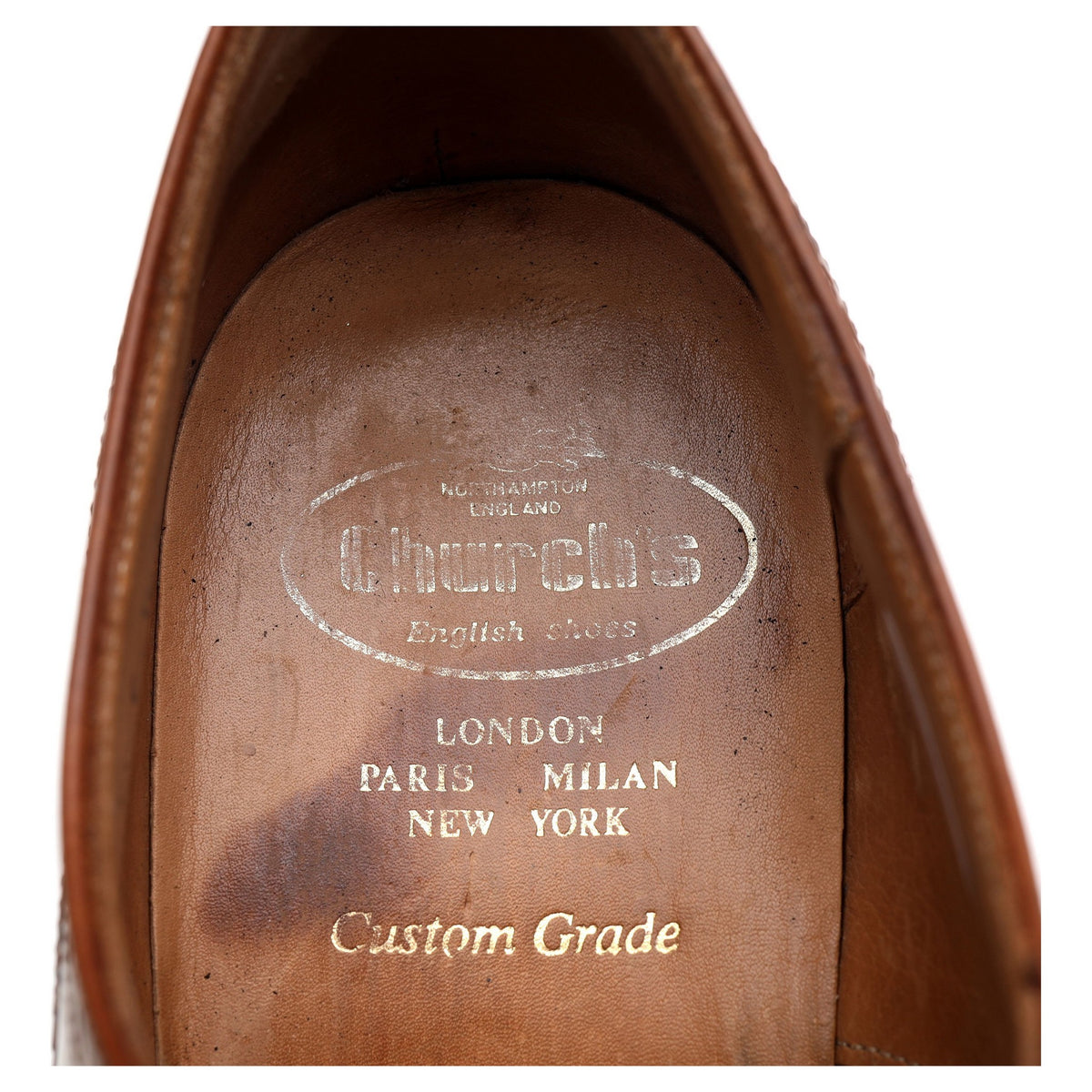 'Attleborough' Tan Brown Leather Oxford Brogues UK 9 G