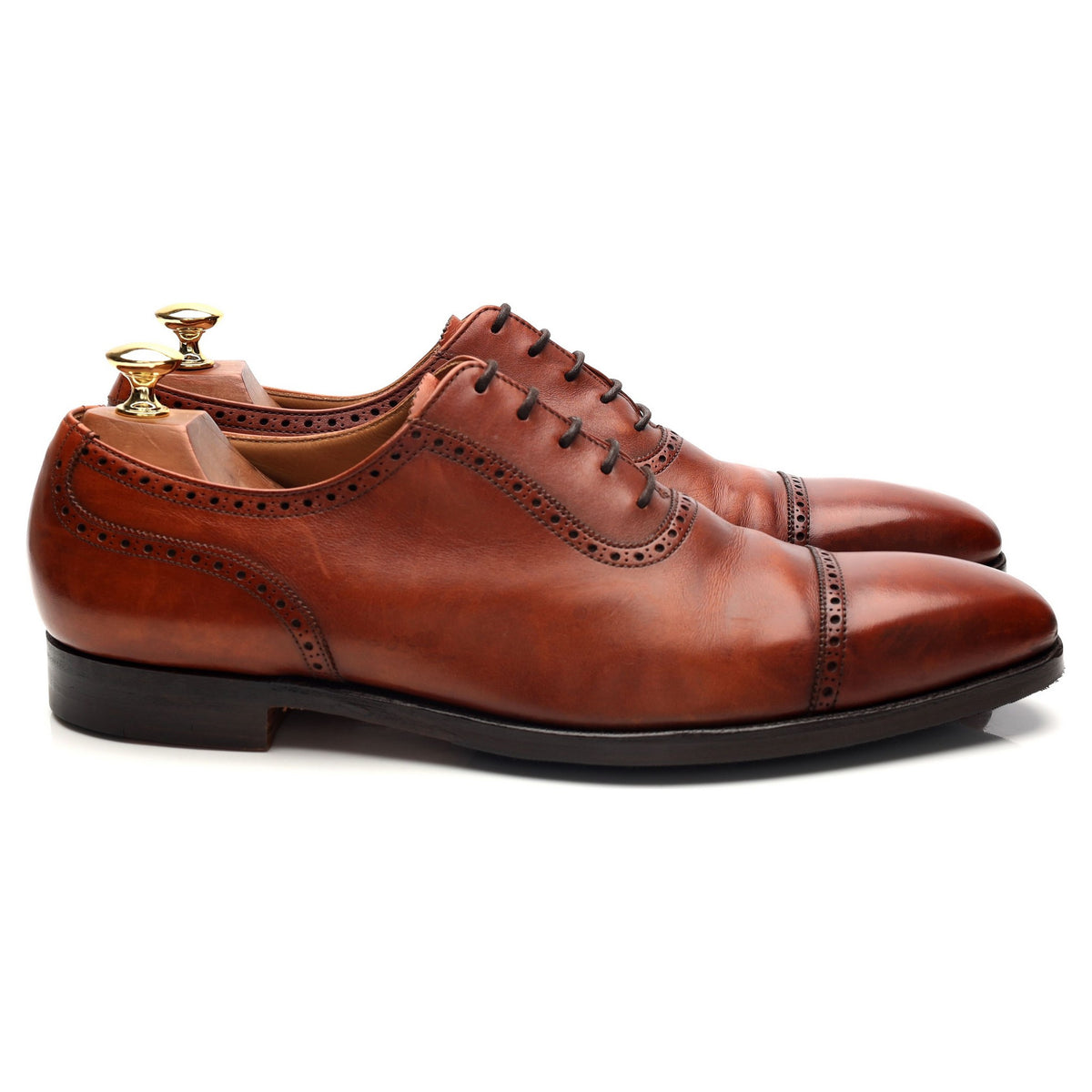 'Westbourne' Tan Brown Leather Oxford UK 9.5 E