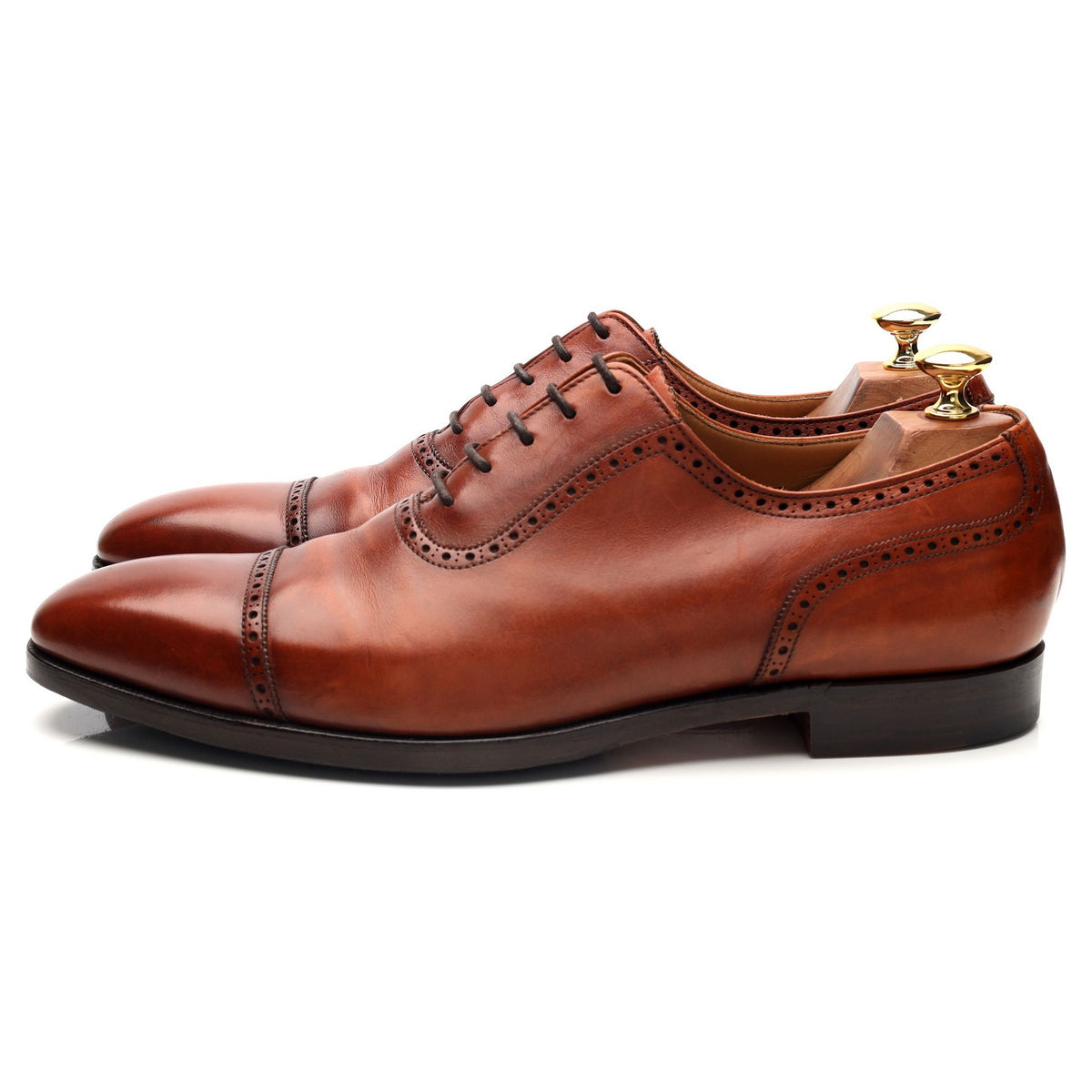 'Westbourne' Tan Brown Leather Oxford UK 9.5 E