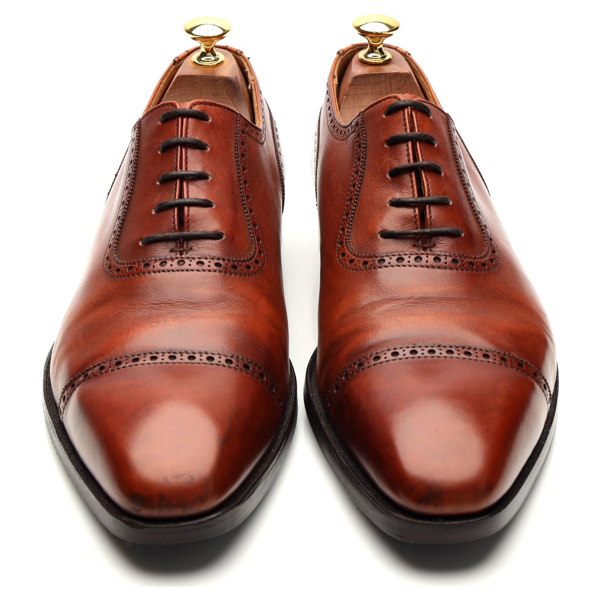 'Westbourne' Tan Brown Leather Oxford UK 9.5 E