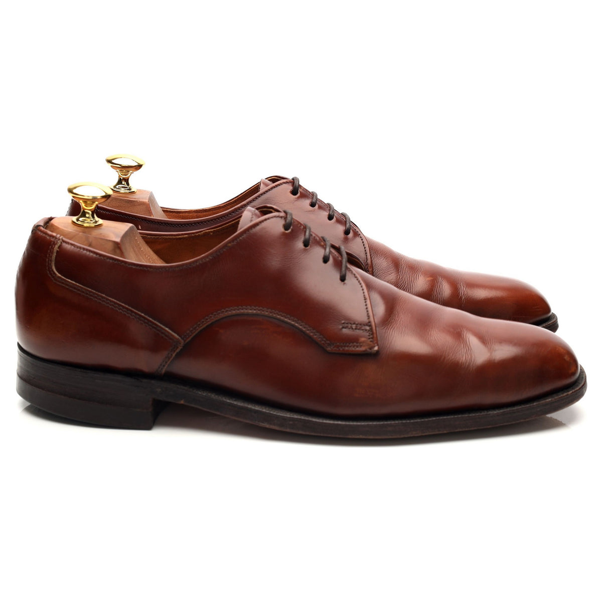 Tan Brown Leather Derby UK 9 US 10