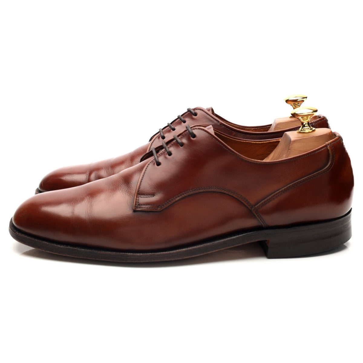 Tan Brown Leather Derby UK 9 US 10