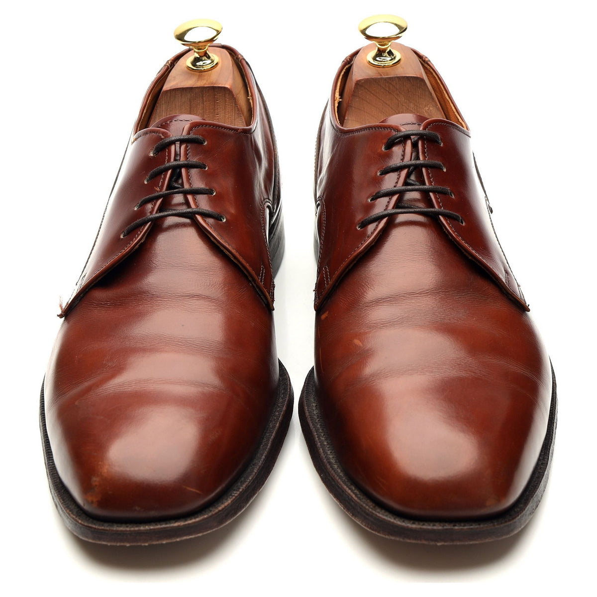 Tan Brown Leather Derby UK 9 US 10