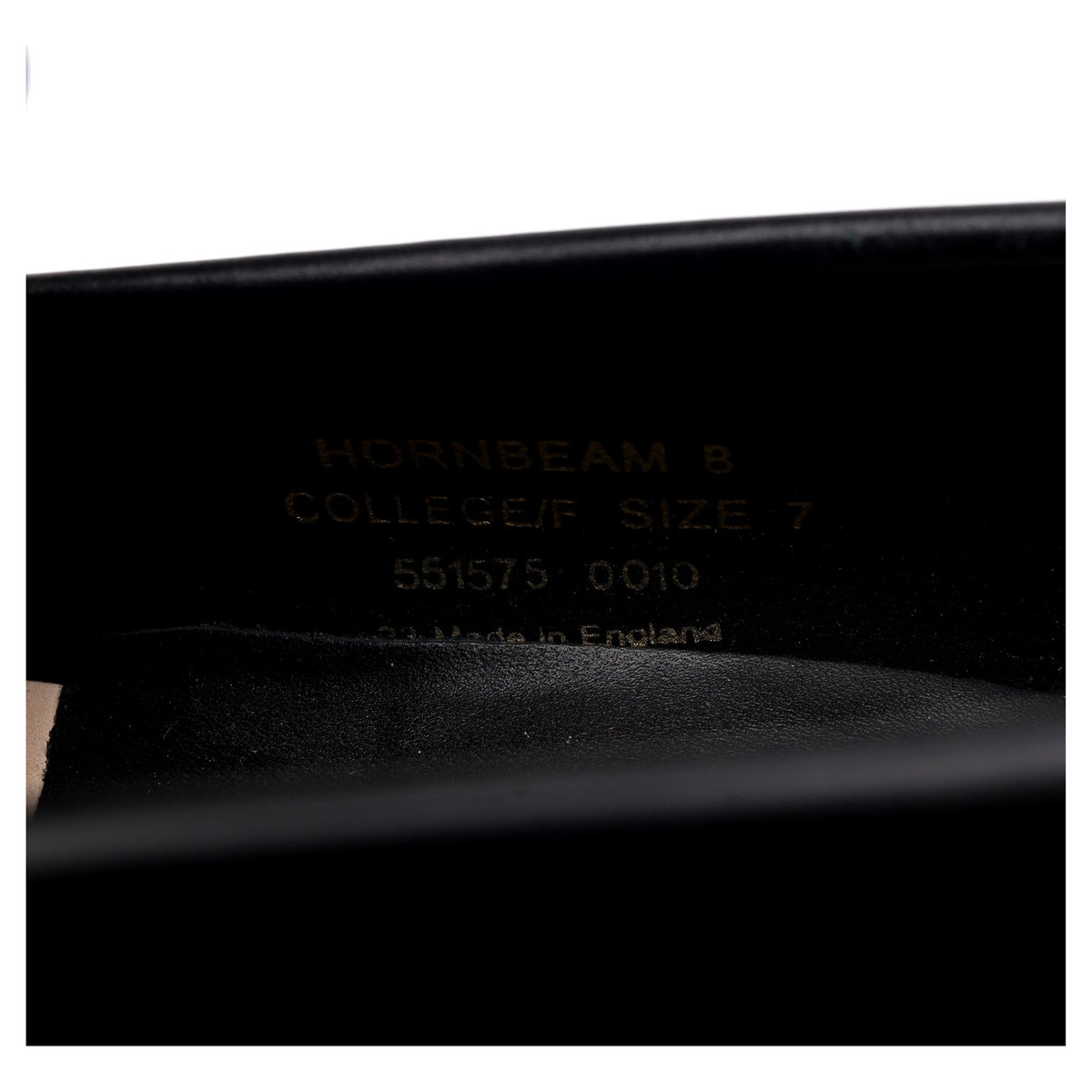 1880 'Hornbeam' Black Leather Loafers UK 7 F