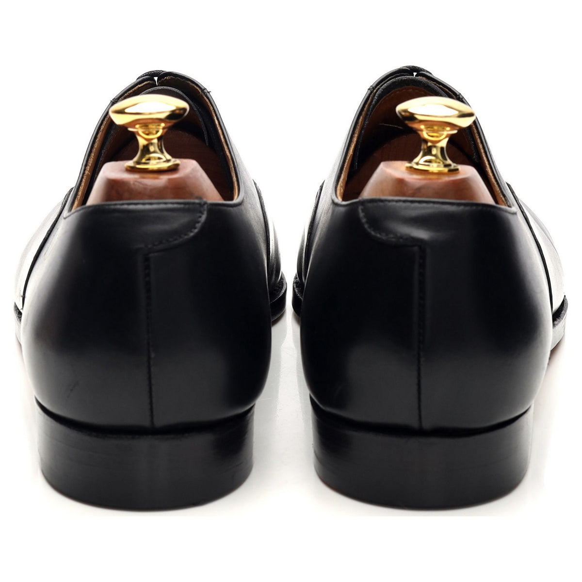 Peal & Co Black Leather Oxford UK 9.5 US 10 E