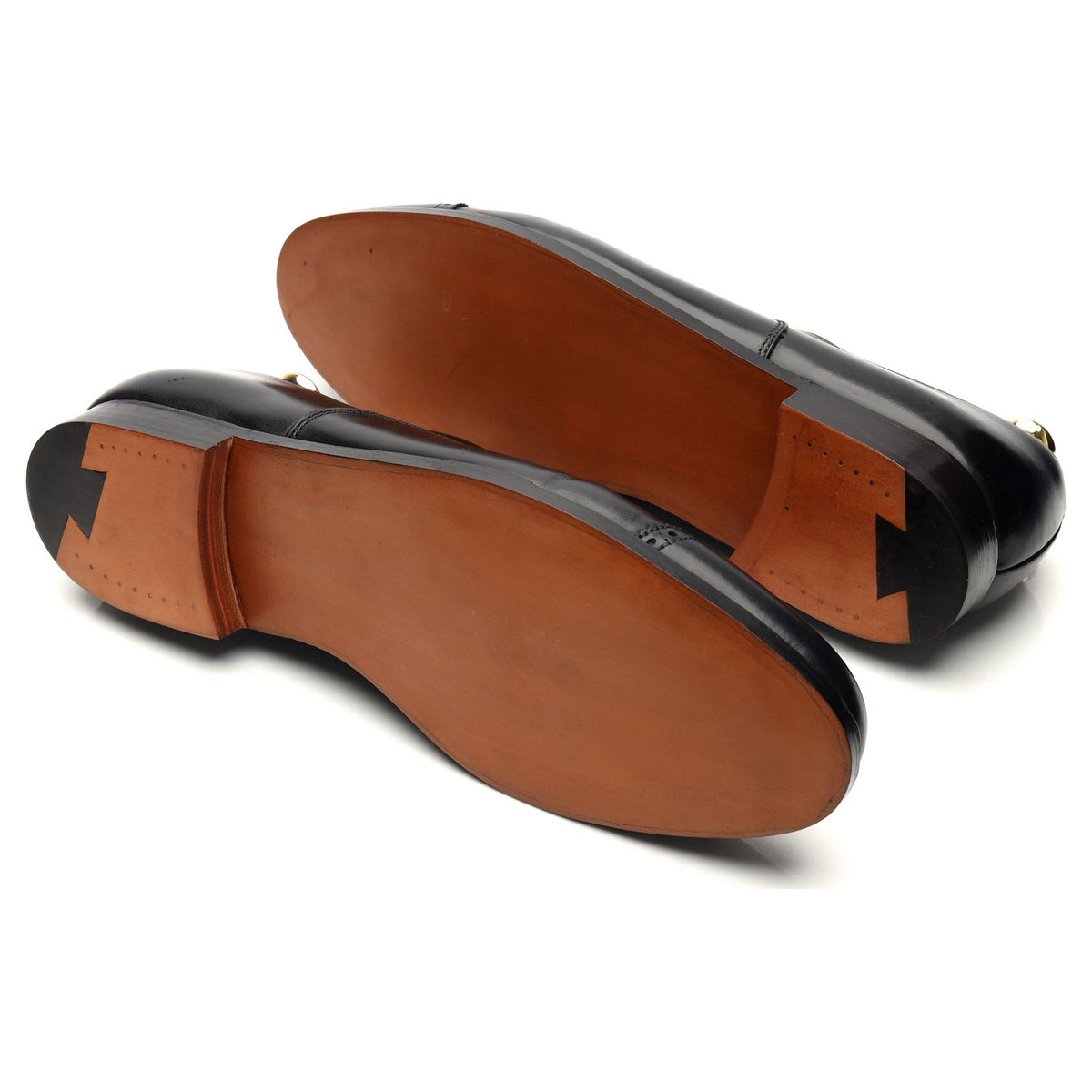 Peal & Co Black Leather Oxford UK 9.5 US 10 E