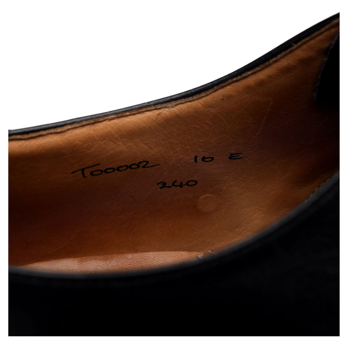 Peal & Co Black Leather Oxford UK 9.5 US 10 E