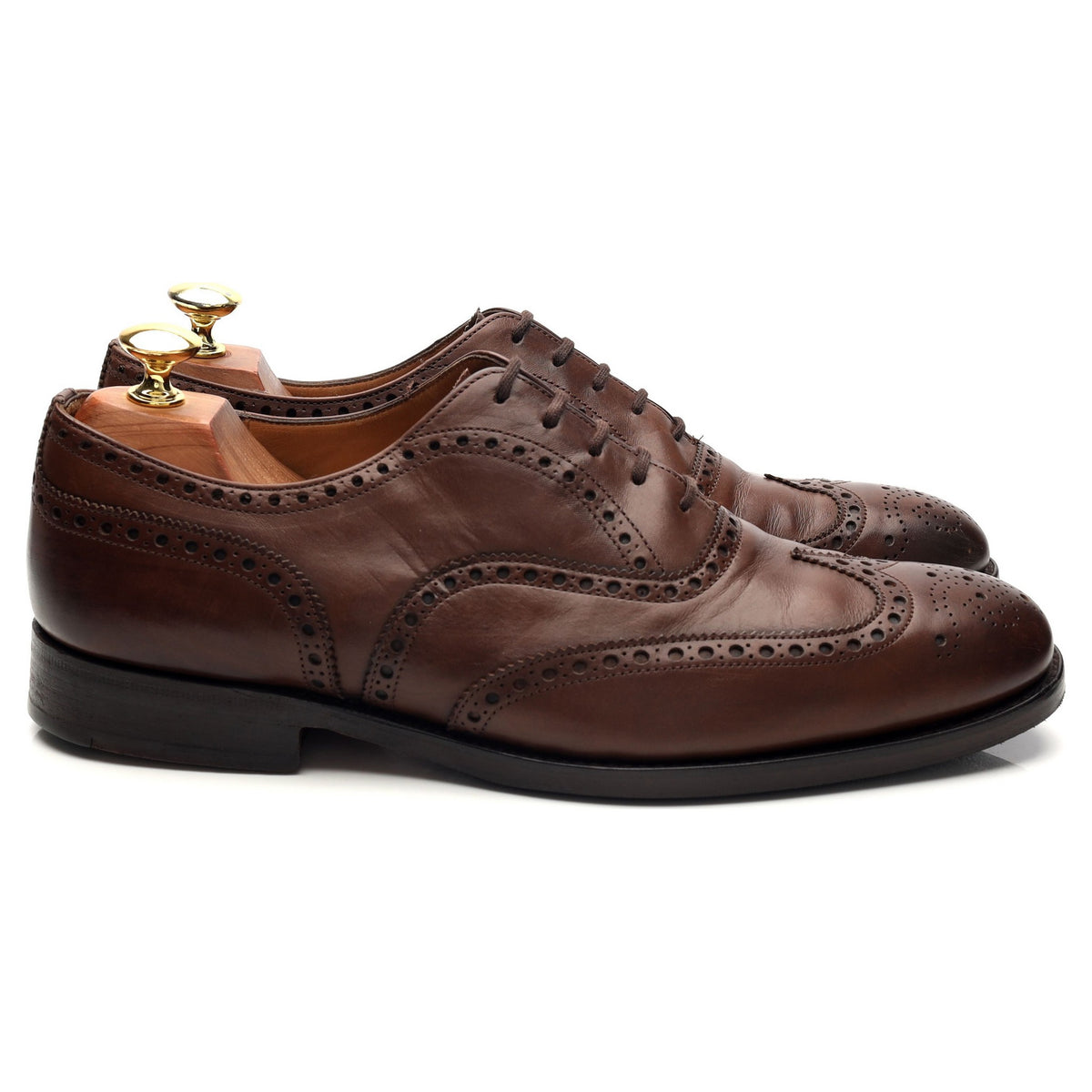 'Chetwynd' Brown Leather Oxford Brogues UK 8 G