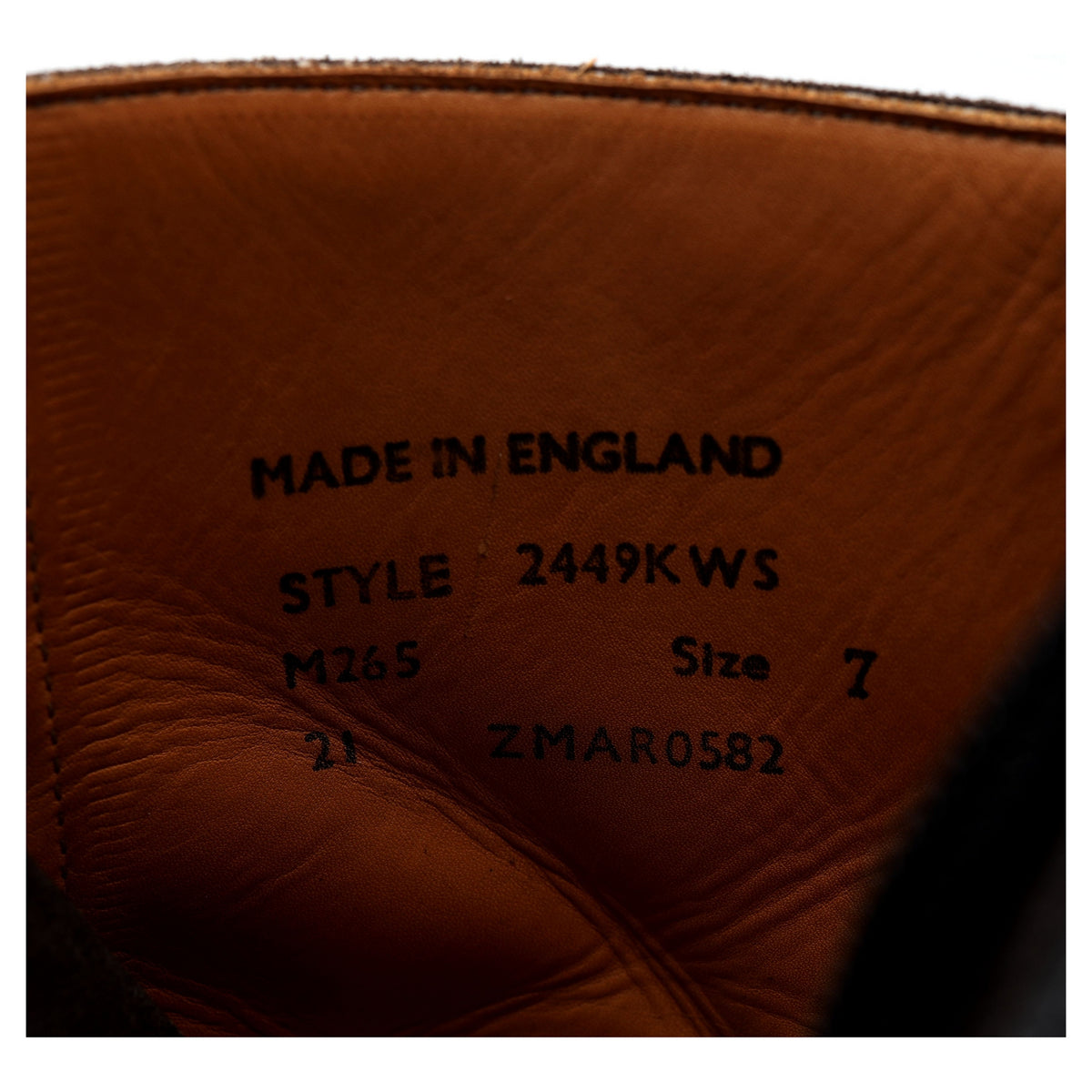 Dark Brown Waxed Leather Boots UK 7