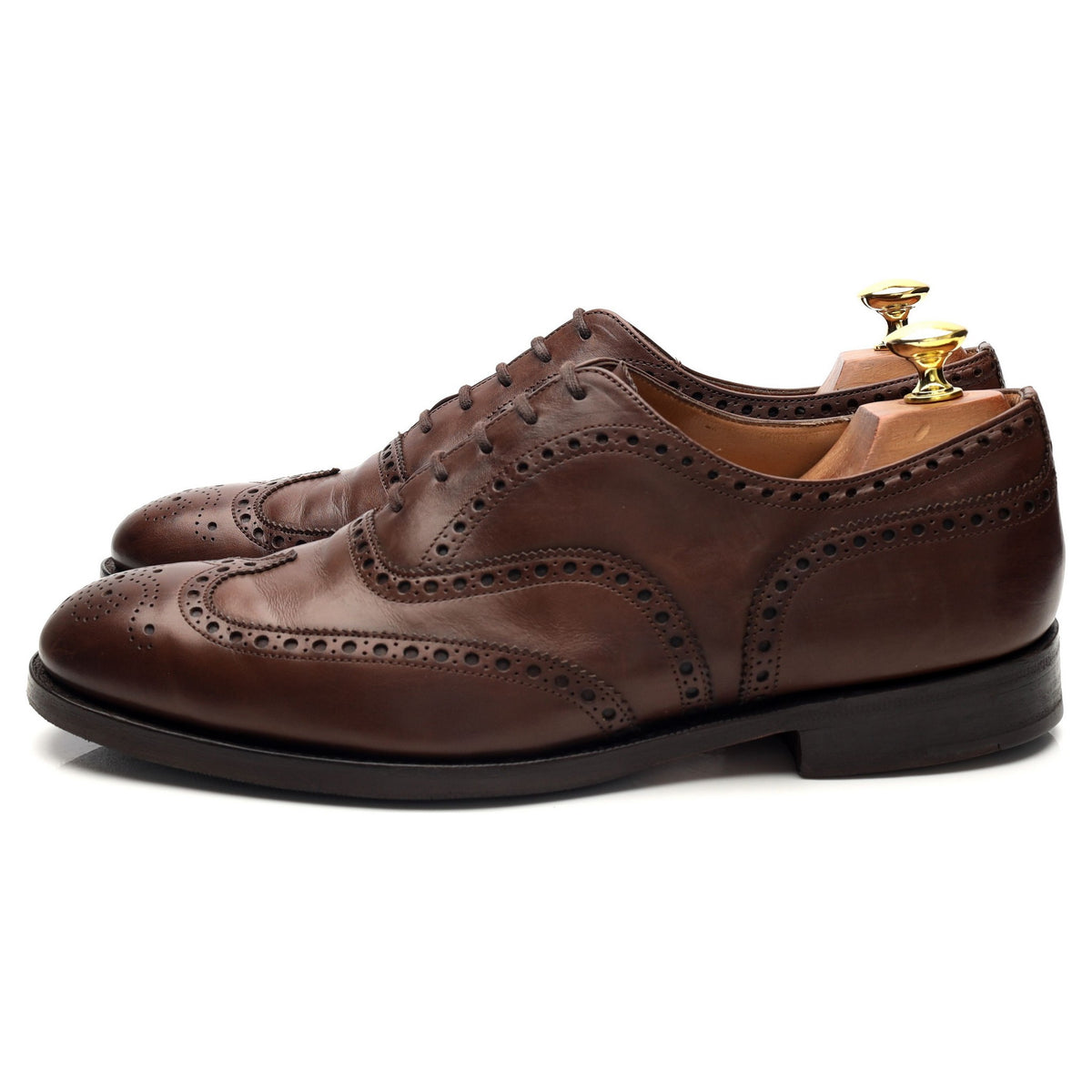 'Chetwynd' Brown Leather Oxford Brogues UK 8 G