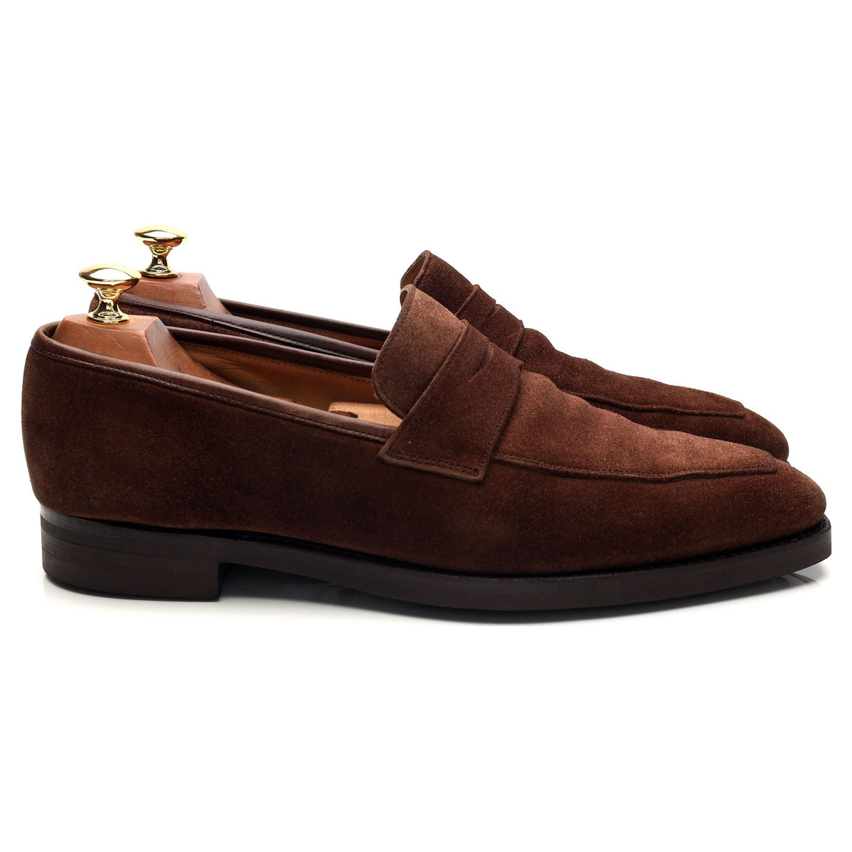 'Merton' Brown Suede Loafers UK 9 E