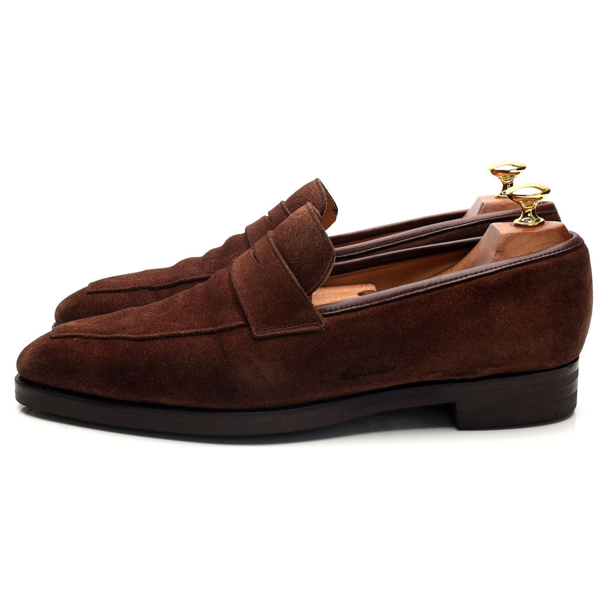 'Merton' Brown Suede Loafers UK 9 E