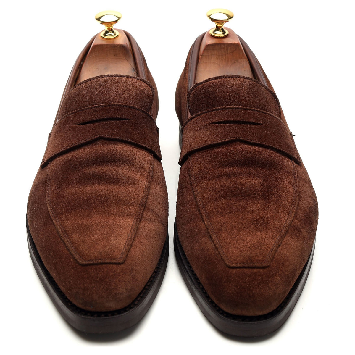 'Merton' Brown Suede Loafers UK 9 E