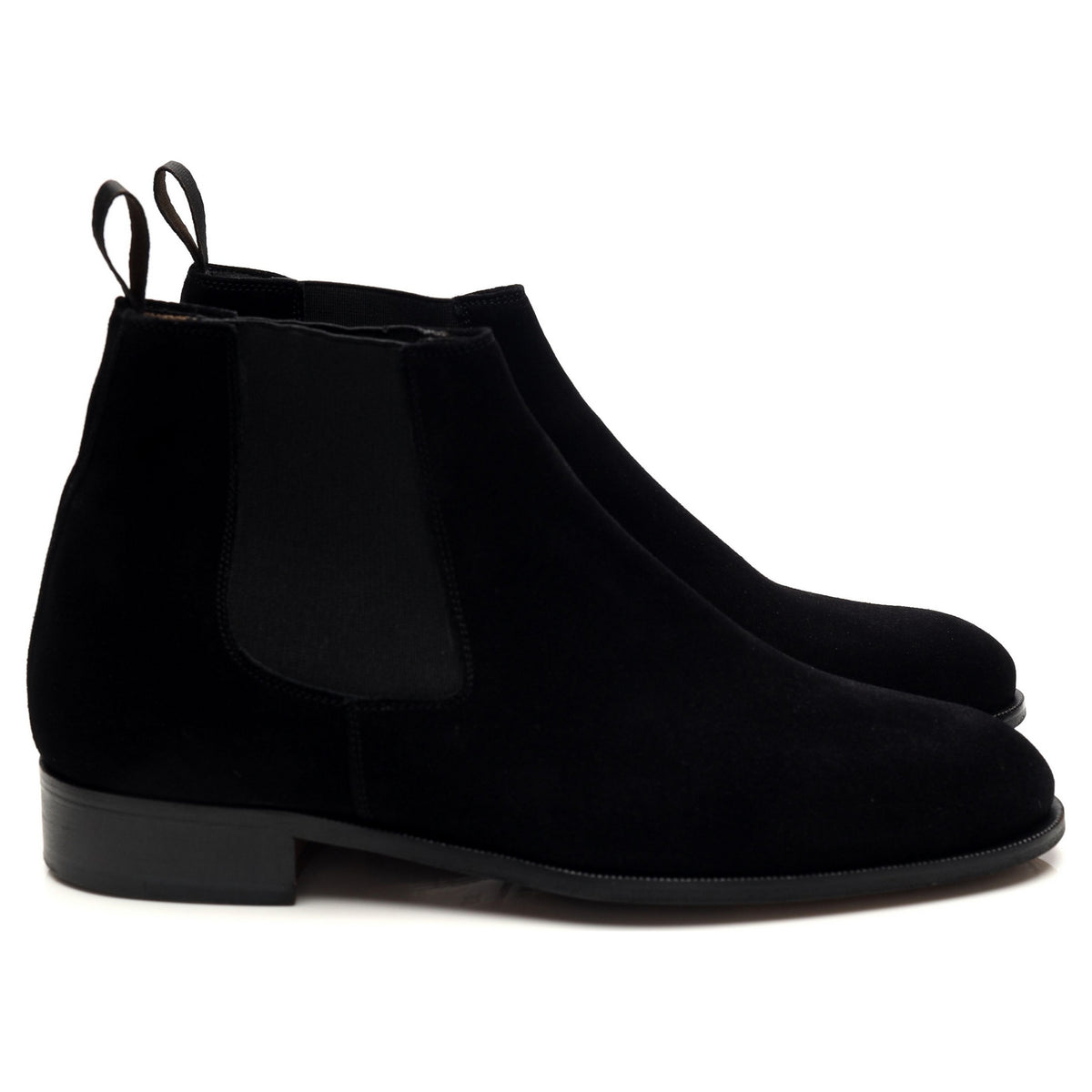 Black Suede Chelsea Boots UK 6.5