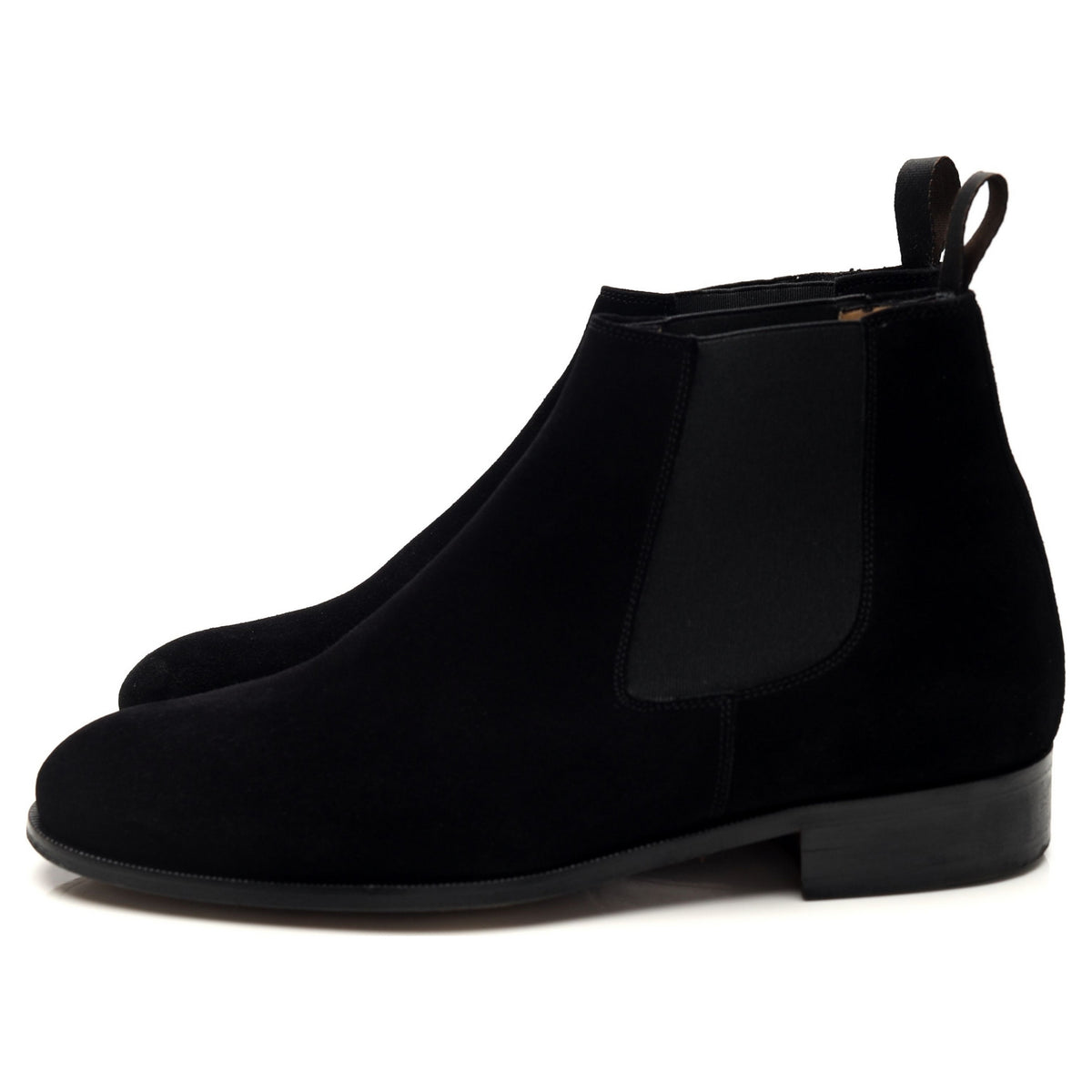 Black Suede Chelsea Boots UK 6.5
