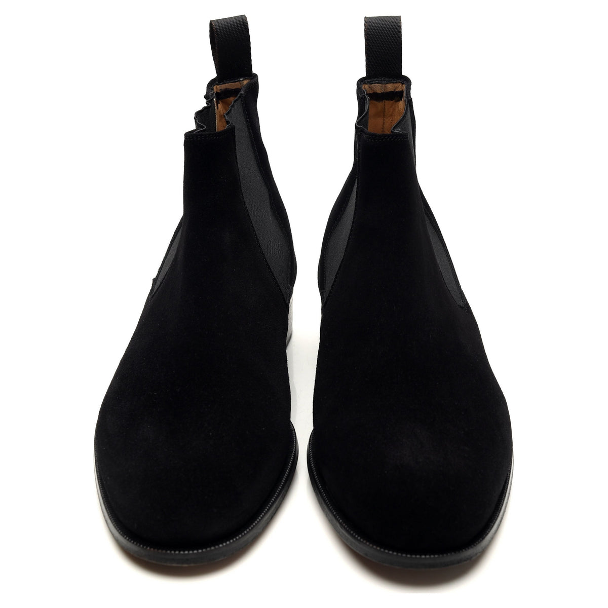 Black Suede Chelsea Boots UK 6.5