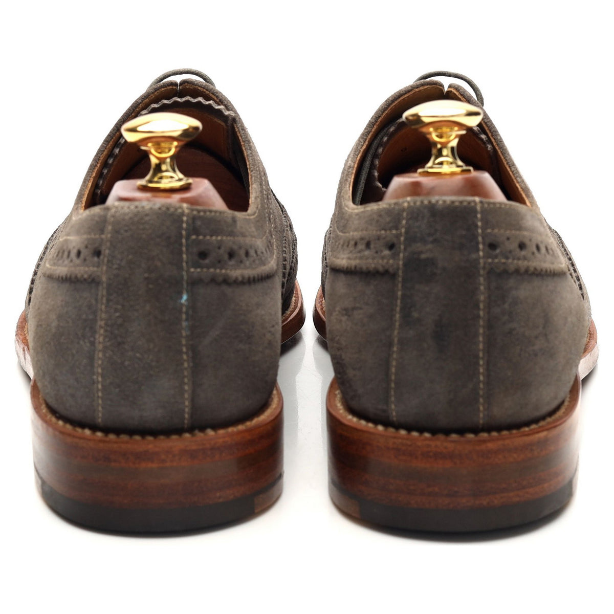 'Tye' Grey Suede Oxford Brogues UK 9