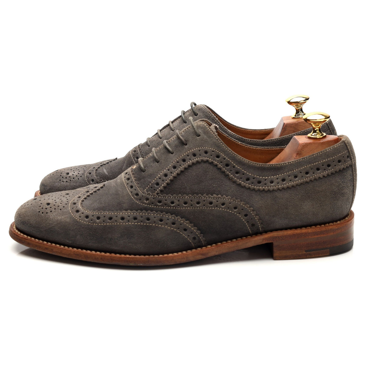 'Tye' Grey Suede Oxford Brogues UK 9