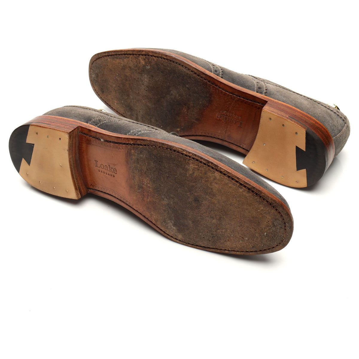 'Tye' Grey Suede Oxford Brogues UK 9