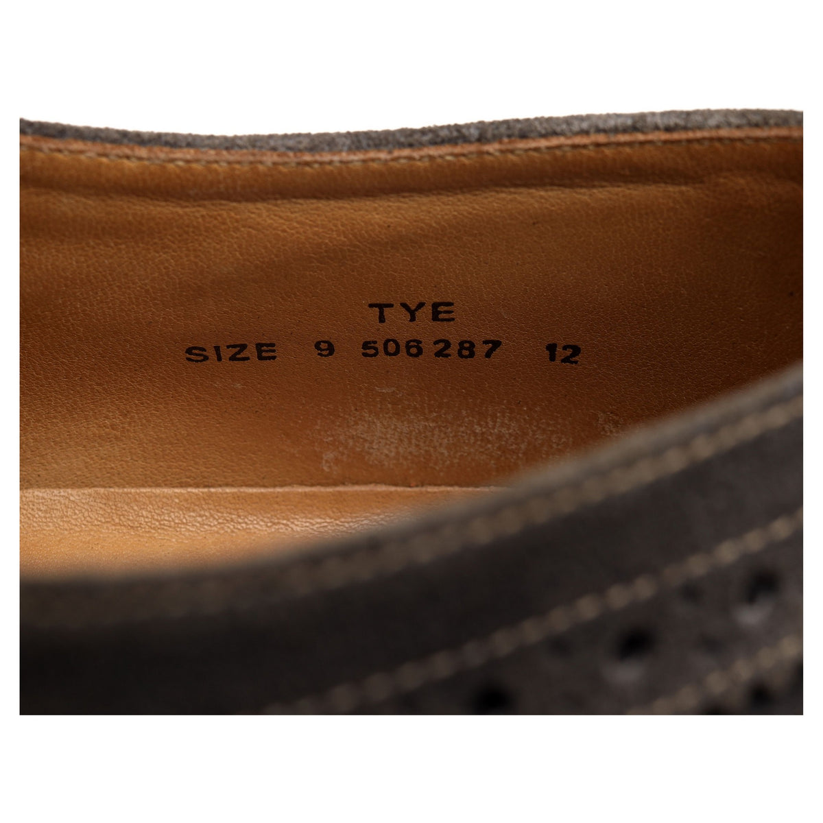 'Tye' Grey Suede Oxford Brogues UK 9
