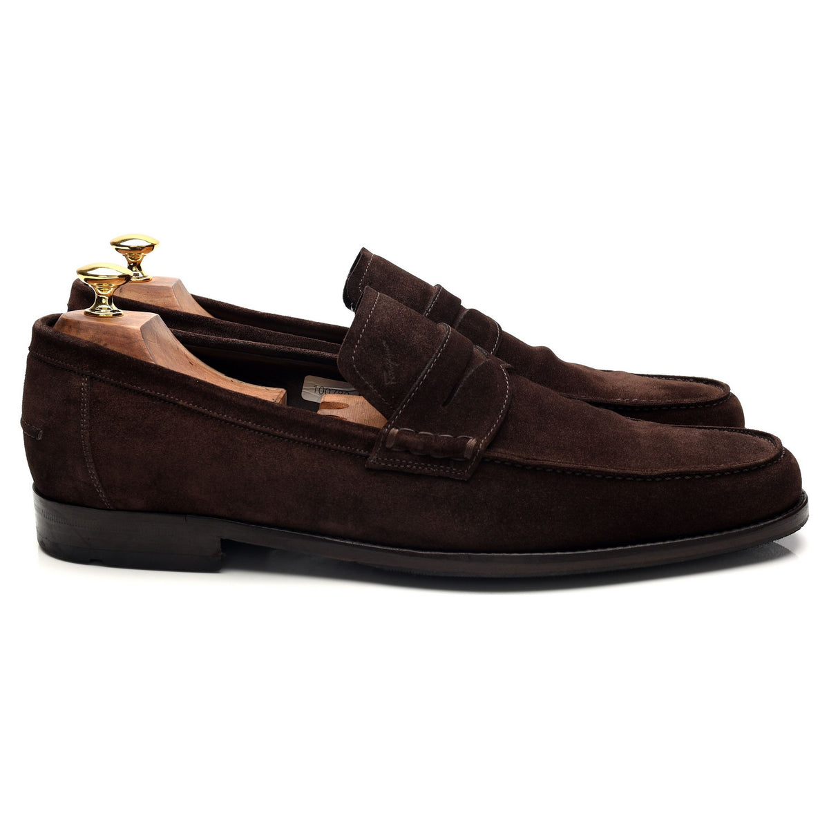 Dark Brown Suede Loafers UK 11.5