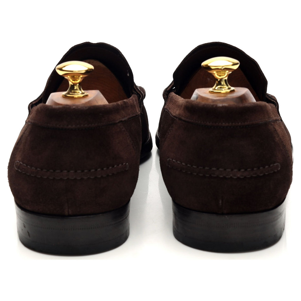 Dark Brown Suede Loafers UK 11.5